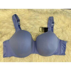 Avenue Fashion Balconette Bra Size 52D Lavender Underwire‎ Wide Strap New W Tag